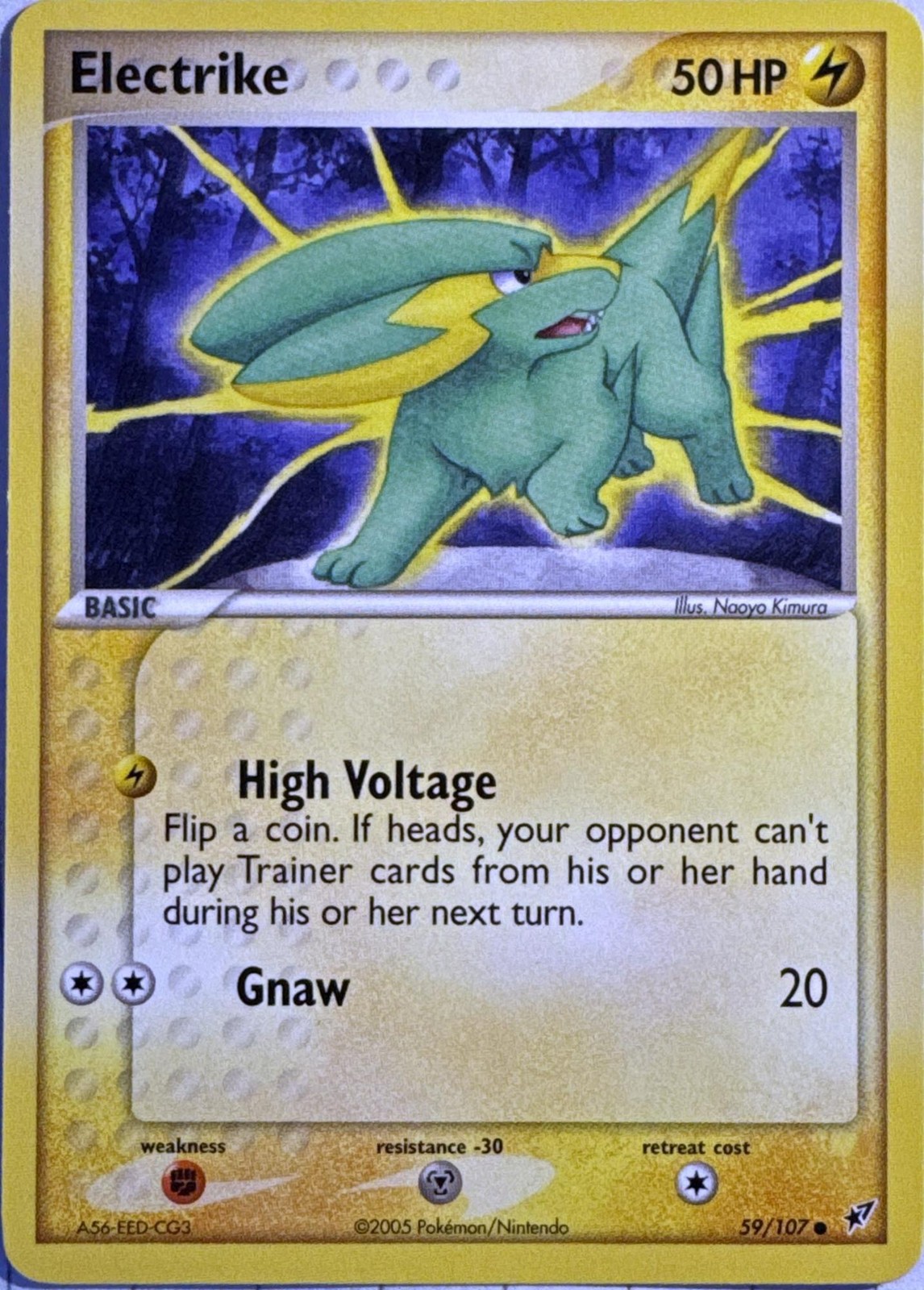 Electrike 59/107 Common Deoxys Pokemon Near Mint