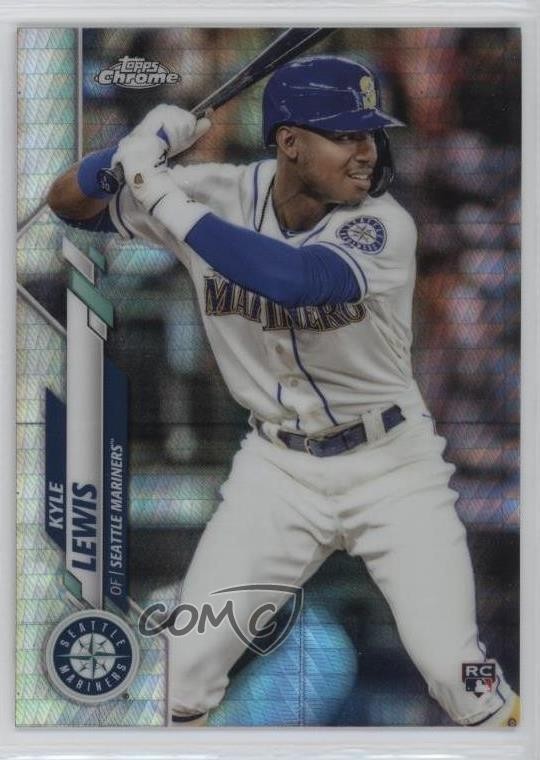 2020 Topps Chrome Prism Refractor Kyle Lewis #186 00ye