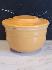 Emile Henry Butter Bell Ceramic Yellow 16-10 Made in France Good Condition Flaw 