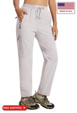 AIRIKE Women's Hiking Pants Lightweight Quick Dry Cargo Pants Safari Pants