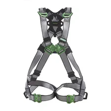 Msa Safety 10195075 V-Fit Full Body Harness, Xl, 400 Lb., Quick-Connect Chest/