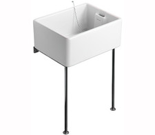 Twyford Belfast Sink Pack 475mm inc Legs & Waste PK9600WH - COLLECTION ONLY
