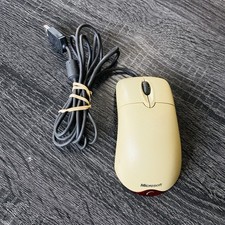 Vintage Microsoft PS/2 Wheels Mouse Optical USB X05-87477 Tested Works