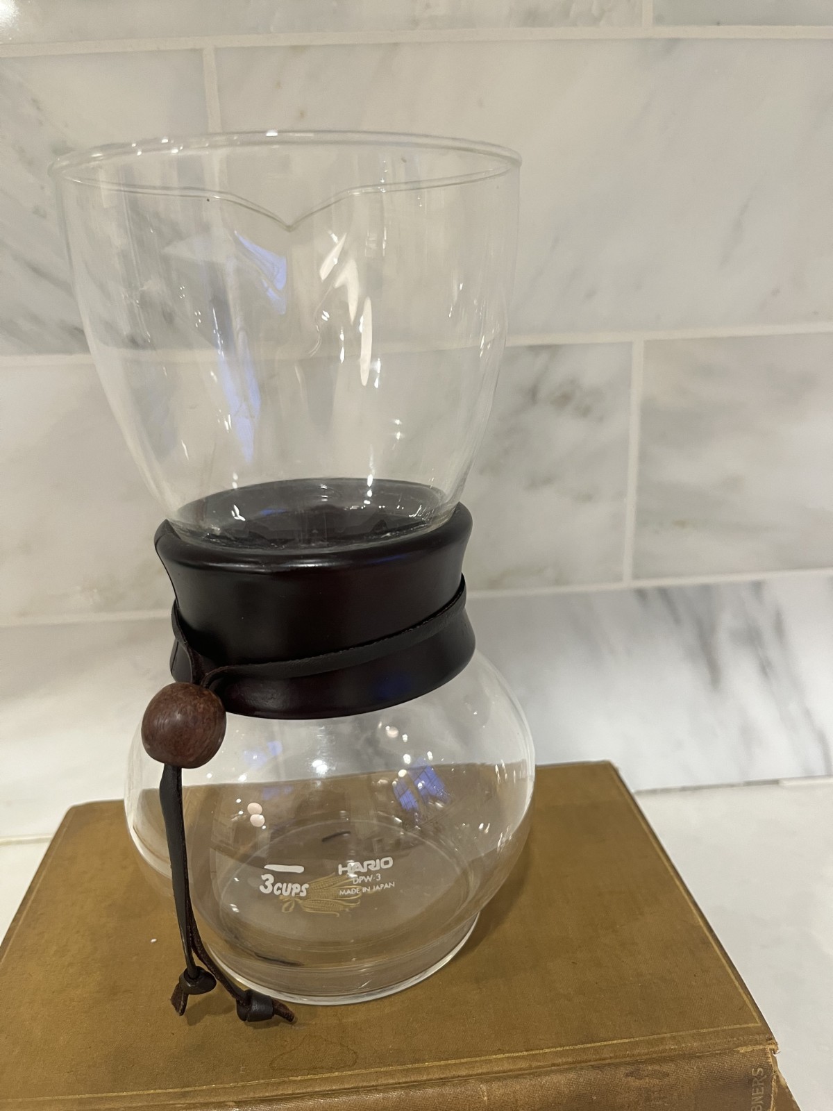 Hario Wood Neck Pour Over Coffee Dripper 3 Cup DPW-3 Made in Japan