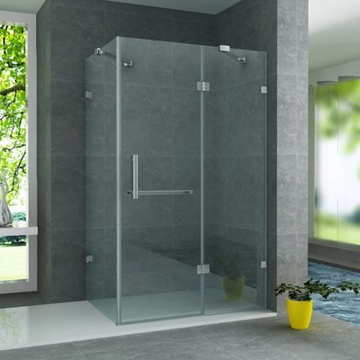 BELVIT Duschkabine Pendeltür 8 mm ESG Nano Glas 80x120x195 cm