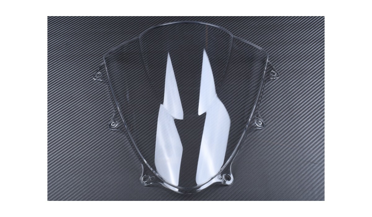 Bulle transparente Suzuki GSXR 600 WVC3 pare-brise moto avec sticker gris 2011-2017