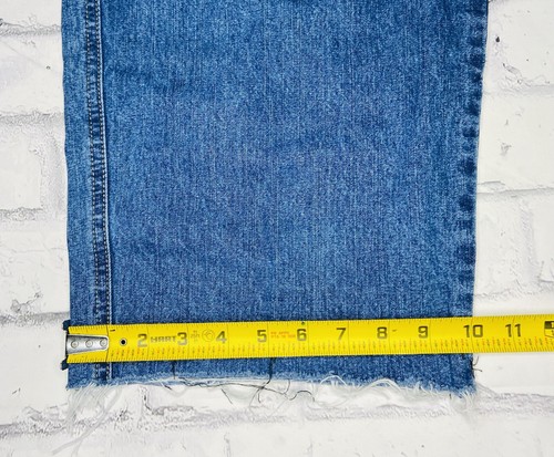 *VTG* Faded Glory Y2K Baggy Wide Cargo Tommy Hilfiger Patches Jeans; 38 x 30 - Picture 10 of 11