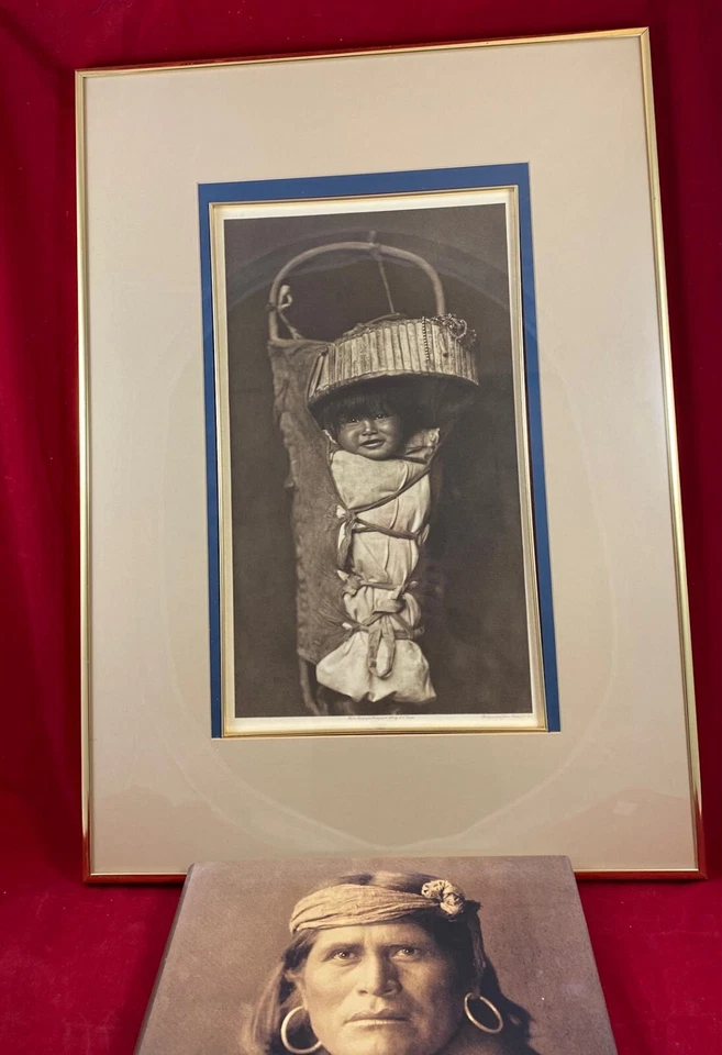 Libro Apache Babe, E.F. Curtis 1905 grabado enmarcado y legado sagrado usado Foto 2 de 4