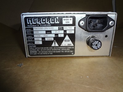 MERCRON  LIGHT SOURCE POWER SUPPLY 120V INPUT TXC150-20/120