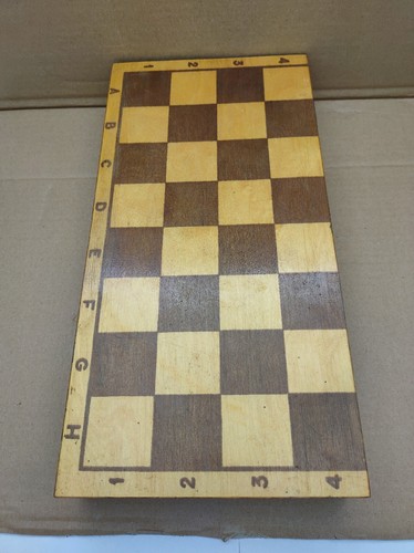 RARE Vintage Soviet Wooden Chess Set, USSR Chess Set Vintage Folding Board 35x35 - Picture 18 of 18
