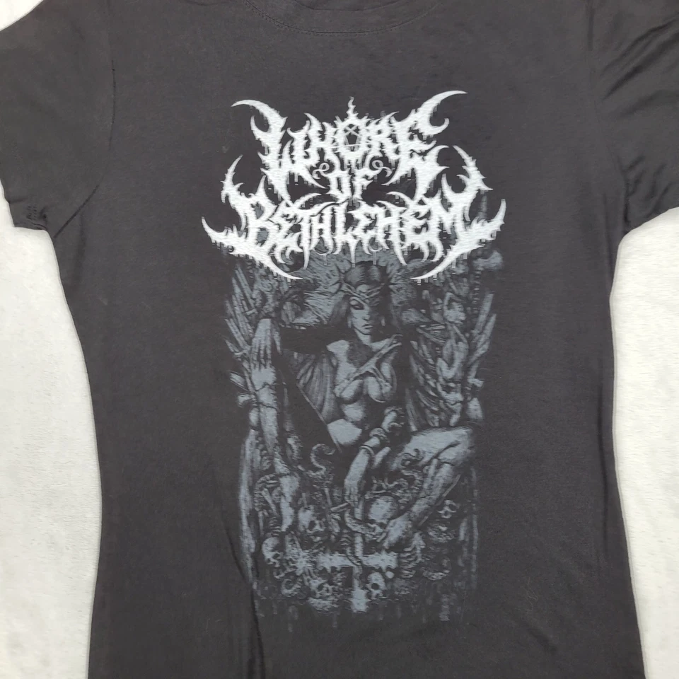 Camiseta Top Whore Of Bethlehem Mujer Grande Gira de Conciertos Banda Punk Rock Death Metal Foto 2 de 4