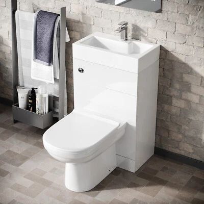 NESHOME Eden 2 in 1 Compact Basin and Back to Wall Toilet Combo Space Save Cloakroom