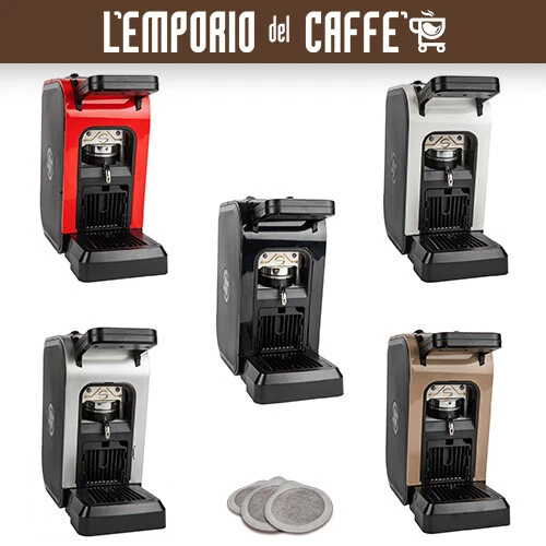 Macchina Caffe Spinel Ciao a Cialde Carta Nera, Bianca, Rossa, Silver o Tortora