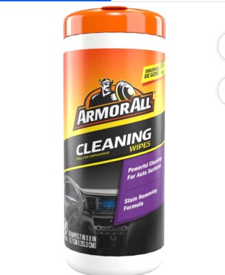 Armor All Interior Car Cleaning Wipes, 30 Count