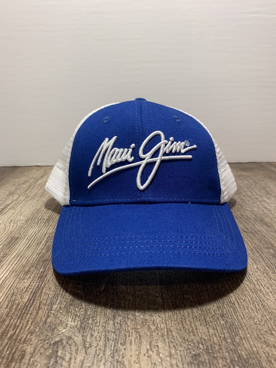 Maui Jim Sunglasses Blue/White SnapBack Adjustable Trucker Hat w