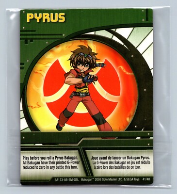 Bakugan Card - Pyrus 41/48 ( Dan ) - Ability Card - Battle Brawlers