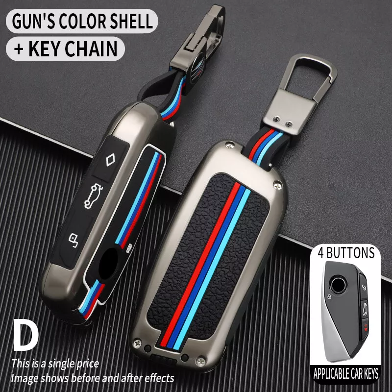 Metal Carbon Fiber TPU Car Key Cover Case Shell Fob for BMW - China Car  Keychain, Car Key Chain