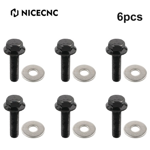 6PCS Rocker Rock Slider Mount Bolts Screws Kit For Polaris RZR XP 1000 2014-2022 - Foto 5 di 13