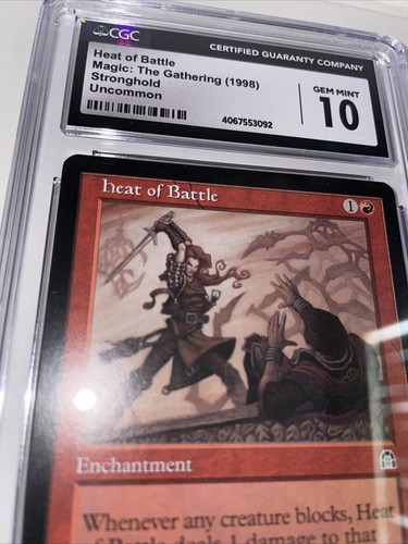 Magic The Gathering Heat of Battle Stronghold Uncommon CGC Gem Mint 10 TCG Card - Picture 6 of 21