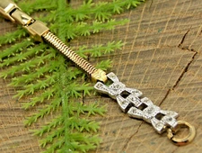 Kestenmade Butterfly Clasp Gold Filled Ladies Ring End Vintage Watch Band NOS