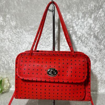 希少 Coach shoulder bag 2way check pattern Coach 2-way handbag shoulder bag in PVC check pattern in