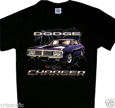 Dodge Charger R/T American Muscle Car T-Shirt - 100% Cotton Graphic Tee For Men, S-5XL
