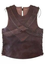 Medieval Renaissance Knight Leather Jacket Roleplay Costume Viking Larp armor