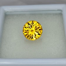 Precision Cut, 3.20 Ct Natural Citrine, 10 MM Round Citrine, Custom Cut Round