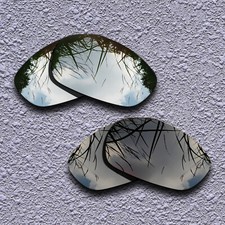 Silver Titanium Black Polarized Replacement Lenses For-Arnette Stance AN4020