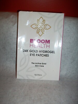 Bloom 24k Eye Gold Hydrogel Eye Patches New In Box! 20 Pcs-Sealed-Ships FREE