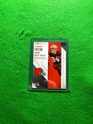 JORDAN PAYTON AUTO ROOKIE CARD CLEVELAND BROWN 2016 PANINI ABSOLUTE FOOTBALL RC - Picture 12 of 12