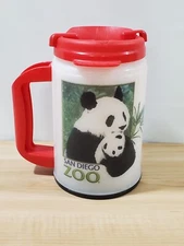 Party Mug Strobe Light Drink Beverage San Diego Zoo Panda/Polar Bear OOAK VIDEO