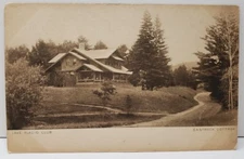 Lake Placid Club Eastrock Cottage Photo 1909 Postcard C20