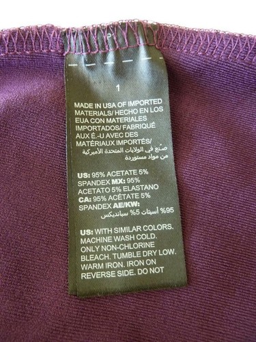 Chicos Travelers Violet Pleat Button Bell Sleeve Asymmetric Hi-Low Tunic~1 8/10 - Picture 12 of 12