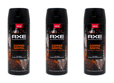 Axe Deospray Copper Santal Deodorant Bodyspray , 3x150ml EAN8720181297649