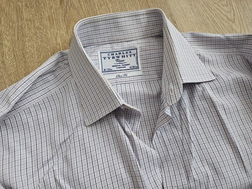 4 Collared Button Shirts Medium 40 - Lacoste Abercrombie Ruehl Charles Tyrwhitt - Picture 14 of 16