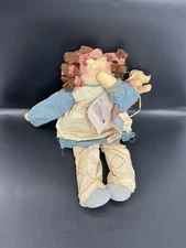 Attic Babies Primitive Rustic Raggedy Ann Folk Art Country Style Rag Doll 17”