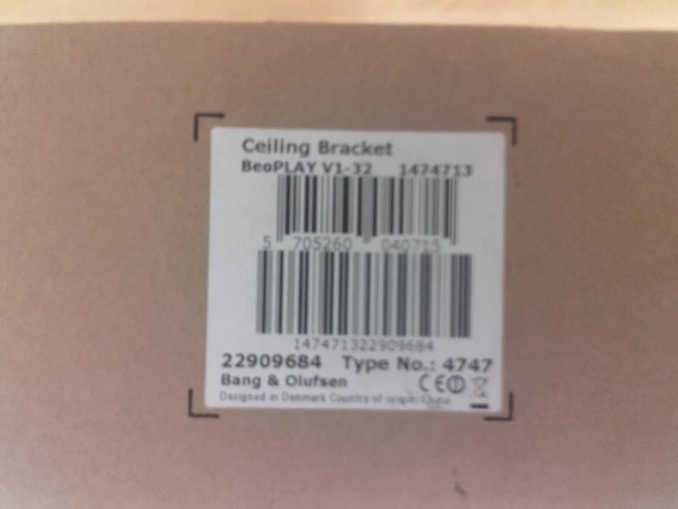 Bang & olufsen BEOPLAY V1-32 CEILING BRACKET/SUPPORT PLAFOND 1474713 NEUF - Photo 4/4