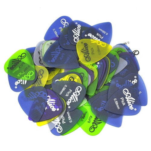 Lote de 100 púas de guitarra Alice AP-I mate transparente para PC - Imagen 13 de 19