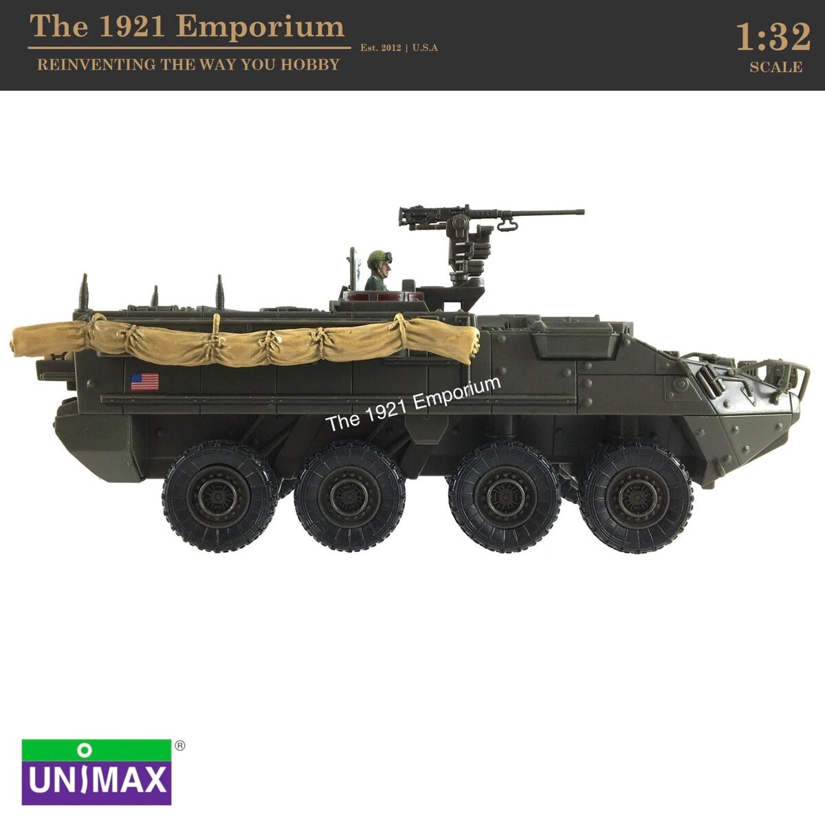 1:32 Unimax Toys Forces of Valor US Army M1126 Stryker 1:32 Unimax Toys Forces of Valor US Army M1126 Stryker