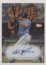 2019 Topps Finest Finest Blue Chips Auto 41/99 Willy Adames #FBCAWA Auto 2v5