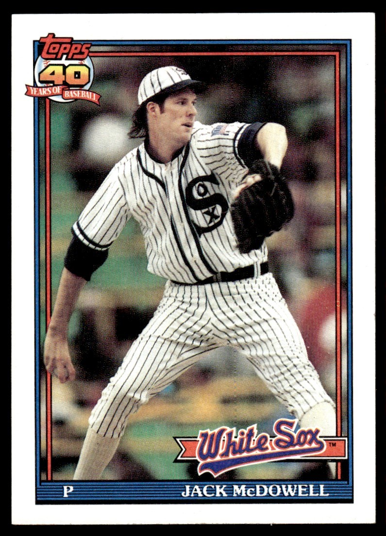 1991 Topps Jack McDowell Chicago White Sox #219 13805