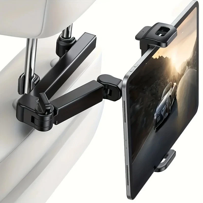 Universal Car Tablet Holder Headrest Mount 360° Rotating Stand for iPad 4-13" - Image 2 of 4