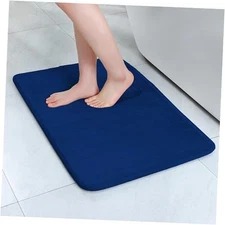  Bathroom Rugs Thick Memory Foam Bath Mat - Non-Slip, Quick Dry, Absorbent 