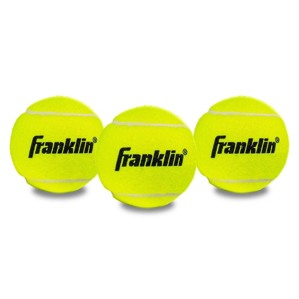 Practice Tennis Balls Can - 3pk: Rubber Fill, All Ages Use