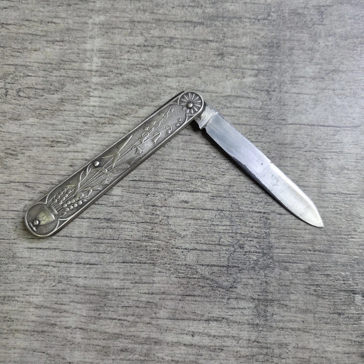 Solingen Silver Pocketknife Collectible Vintage Factory
