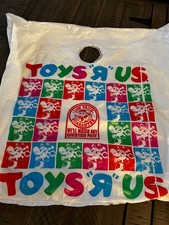 Vintage Toys "R" Us Plastic Bag Big Large 17x19 Retail Store Shopping Bag Prop