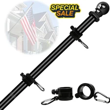 5FT Flag Pole for outside House, Stainless Steel Flag Pole for Outdoor, House Fl
