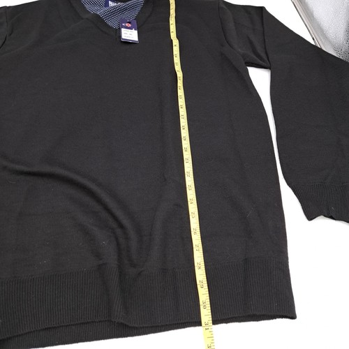 Billy London UK Black Soft Long Sleeve Ultra-soft Sweater V-Neck Size XXL - Picture 3 of 9