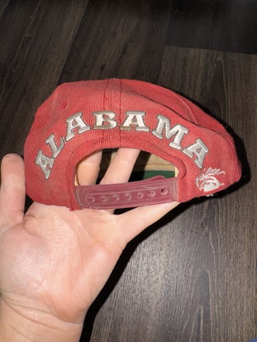 Vintage Alabama Crimson Tide Script Snapback Hat NCAA Falcon Headwear RARE - Picture 2 of 6